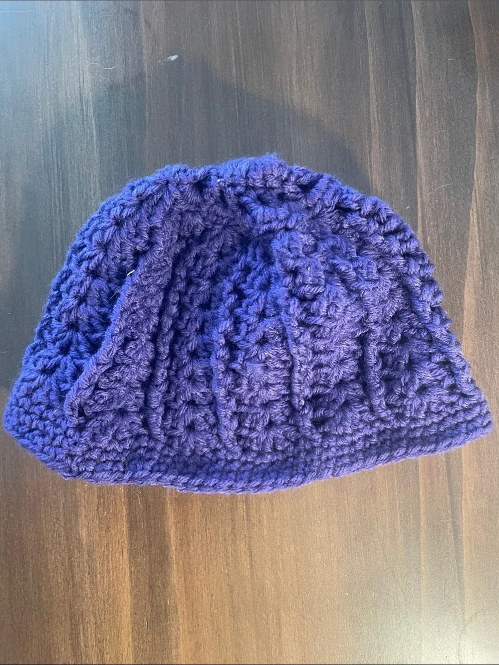 Knit Purple Beanie